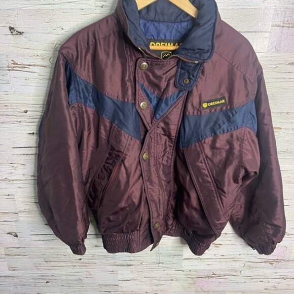 Dreimar vintage snow ski jacket purple blue size xs coat - Picture 2 of 6
